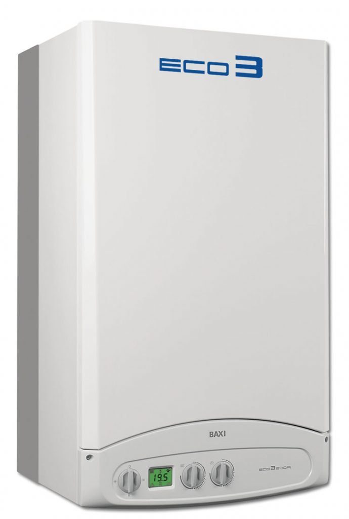 پکیج گرم ایران 28000 Kcal/h مدل BAXI ECO3 280 FI دو مبدله فن دار