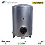 منبع کویل دار ایستاده 3000 لیتری تکوود TECHWOOD ورق 8
