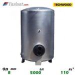منبع کویل دار ایستاده 5000 لیتری تکوود TECHWOOD ورق 8