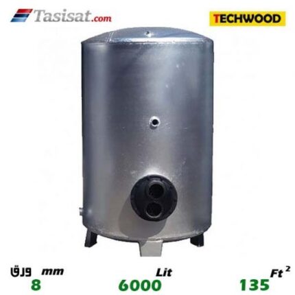 منبع کویل دار ایستاده 6000 لیتری تکوود TECHWOOD ورق 8