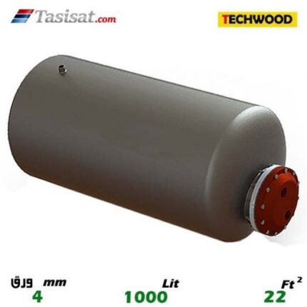 منبع کویل دار افقی 1000 لیتری تکوود TECHWOOD ورق 4