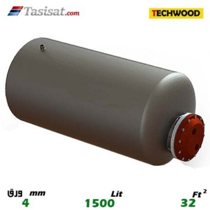 منبع کویل دار افقی 1500 لیتری تکوود TECHWOOD ورق 4
