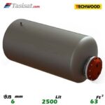منبع کویل دار افقی 2500 لیتری تکوود TECHWOOD ورق 6