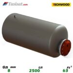 منبع کویل دار افقی 2500 لیتری تکوود TECHWOOD ورق 8