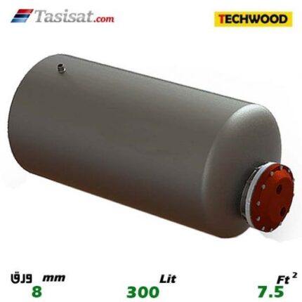 منبع کویل دار افقی 300 لیتری تکوود TECHWOOD ورق 8