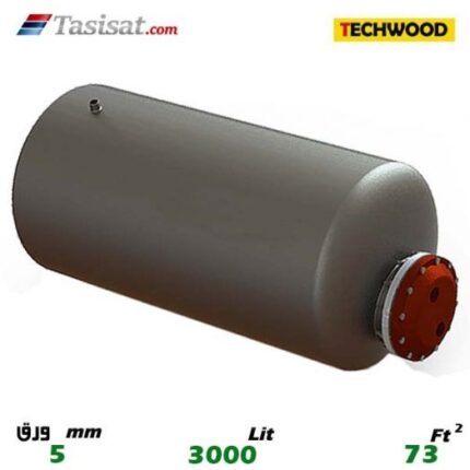 منبع کویل دار افقی 3000 لیتری تکوود TECHWOOD ورق 5