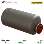 منبع کویل دار افقی 400 لیتری تکوود TECHWOOD ورق 4