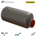 منبع کویل دار افقی 800 لیتری تکوود TECHWOOD ورق 6