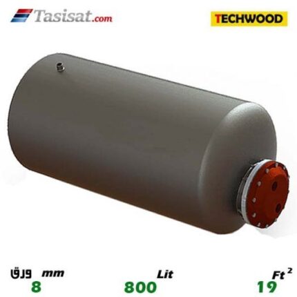 منبع کویل دار افقی 800 لیتری تکوود TECHWOOD ورق 8