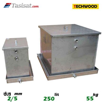 منبع انبساط باز 250 لیتری تکوود TECHWOOD ورق 2/5