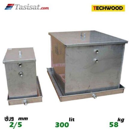 منبع انبساط باز 300 لیتری تکوود TECHWOOD ورق 2/5
