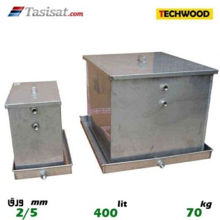 منبع انبساط باز 400 لیتری تکوود TECHWOOD ورق 2/5