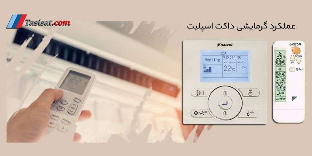 عملکرد گرمایشی داکت اسپلیت