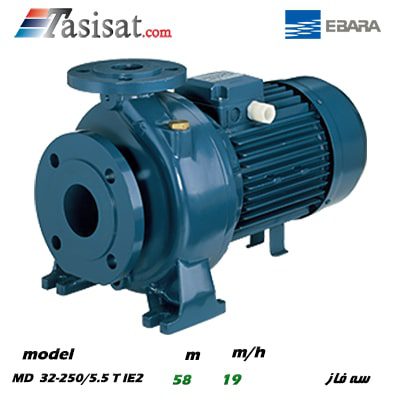 پمپ آب تک پروانه ابارا مدل MD 32-250/5.5 T IE2