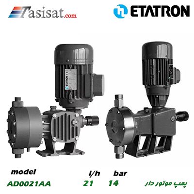پمپ موتور دار دیافراگمی ETATRON با هد استیل 316L مدل AD0021AA