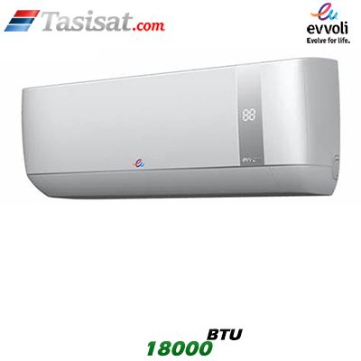 کولر گازی اینورتر ایوولی EVVOLI سرد و گرم 18000 BTU گرید A+