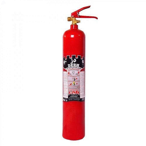 کپسول آتش نشانی 4 کیلویی CO2 دژ با پایه نصب دیواری