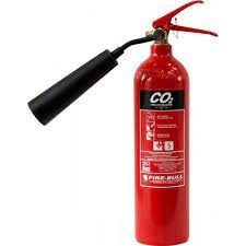 کپسول آتش نشانی 2 کیلویی CO2 دژ با پایه نصب دیواری