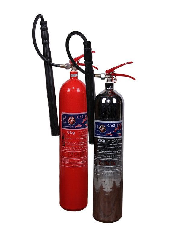 کپسول آتش نشانی 30 کیلویی CO2 بایا سیلندر چرخ دار ( ارابه دار )