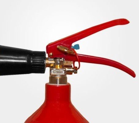 کپسول آتش نشانی 2 کیلویی CO2 بایا سیلندر با پایه نصب دیواری