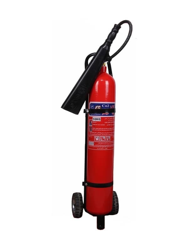 کپسول آتش نشانی 3 کیلویی CO2 دژ با پایه نصب دیواری