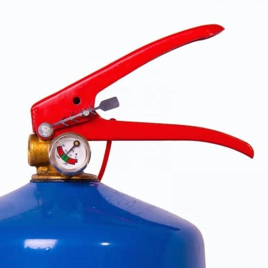 خرید کپسول آتش نشانی 6 کیلویی CO2 دژ با پایه نصب دیواری