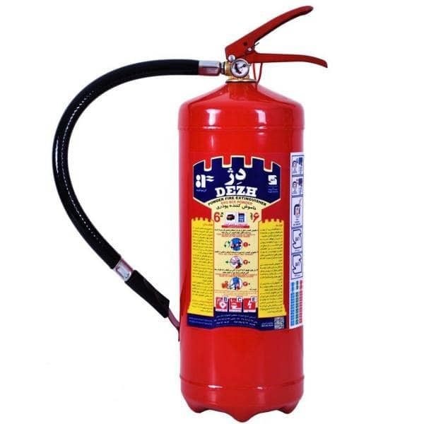 کپسول آتش نشانی 6 کیلویی CO2 دژ با پایه نصب دیواری