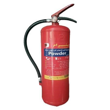 خرید کپسول آتش نشانی 6 کیلویی پودری ( پودر و گاز ) پیشرام